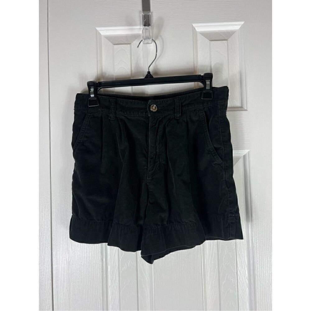 American Eagle Womens Black Cord Shorts Size 4